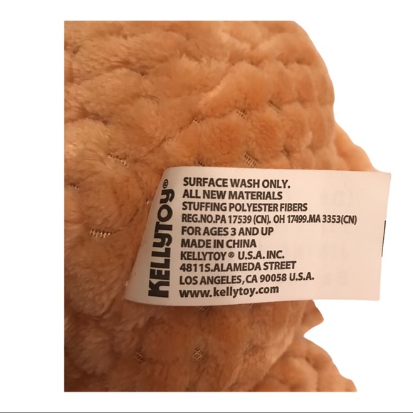 KellyToy Soft Plush Baby Cow Pastel Colors Stuffed Animal - Picture 9 of 10